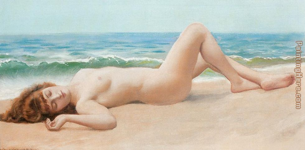 Lord Frederick Leighton Nude on the Beach